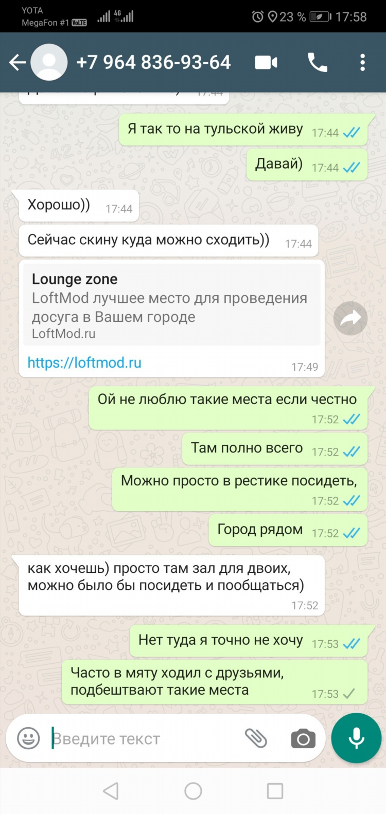 Общение с виртуальной девушкой